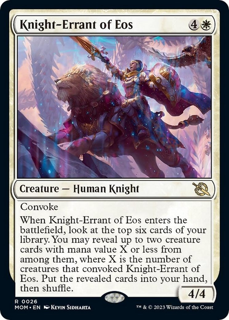Image for Knight-Errant of Eos (26) (March of the Machine) - Magic: The Gathering