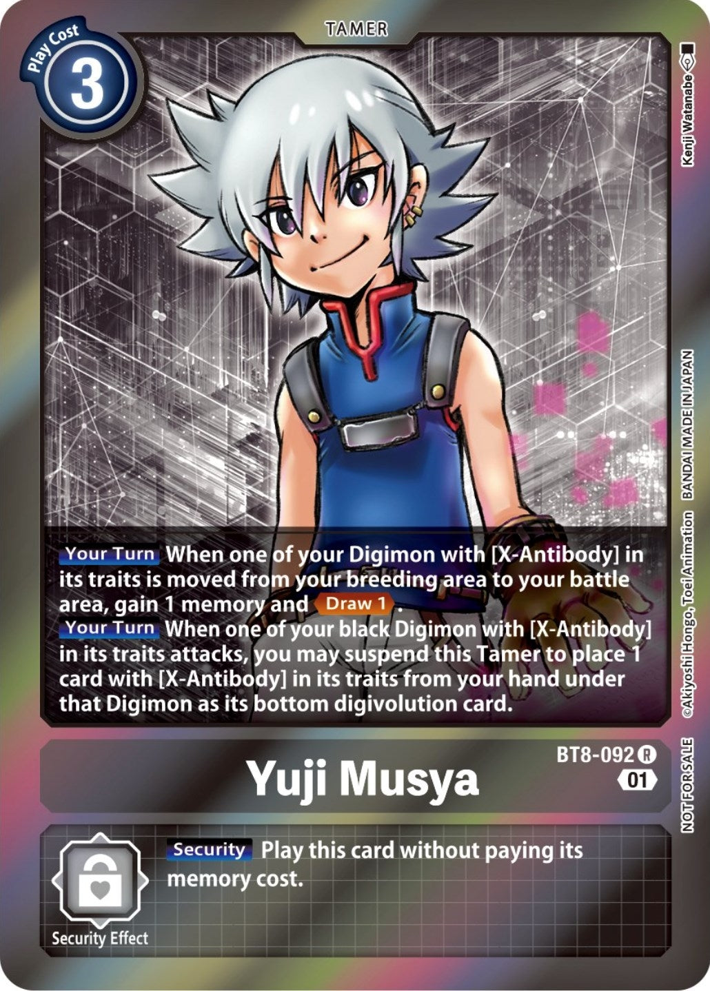 Image for Yuji Musya (Event Pack 4) (BT8-092 R) (New Awakening) - Digimon Card Game