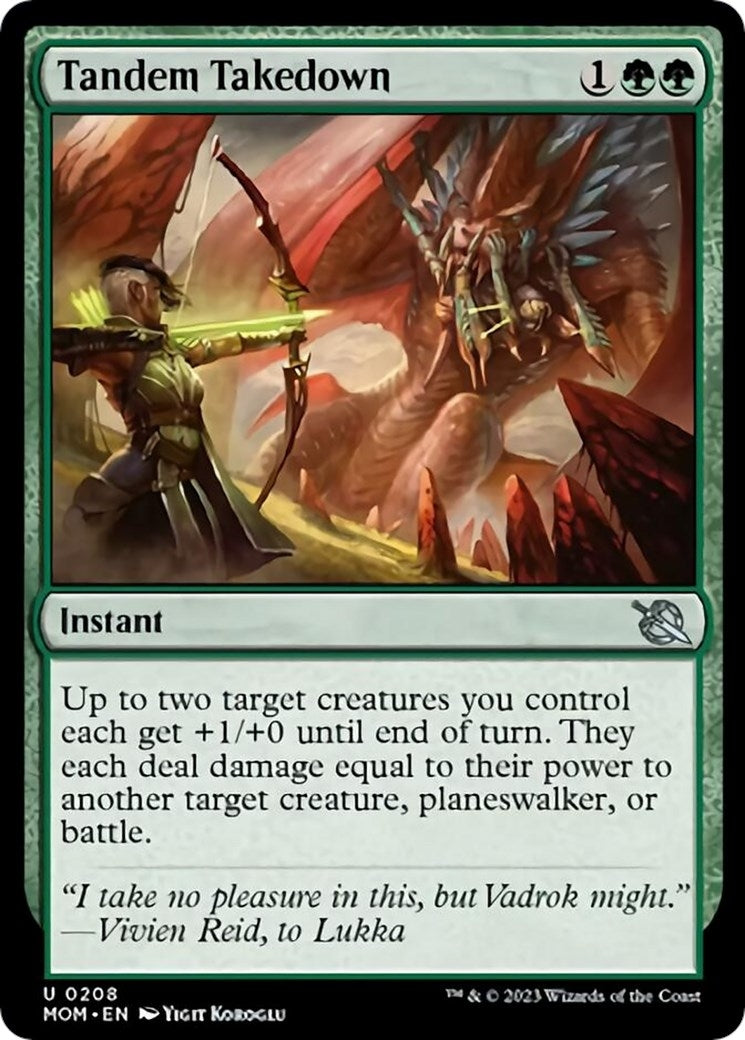 Image for Tandem Takedown (208) (March of the Machine) - Magic: The Gathering
