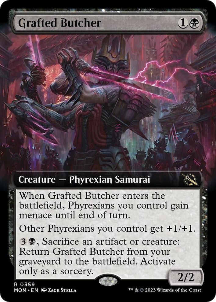 Image for Grafted Butcher (Extended Art) (359) (March of the Machine) - Magic: The Gathering