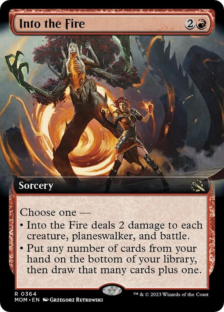 Image for Into the Fire (Extended Art) (364) (March of the Machine) - Magic: The Gathering