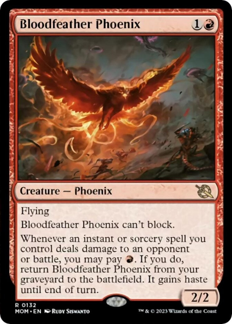 Image for Bloodfeather Phoenix (132) (March of the Machine) - Magic: The Gathering