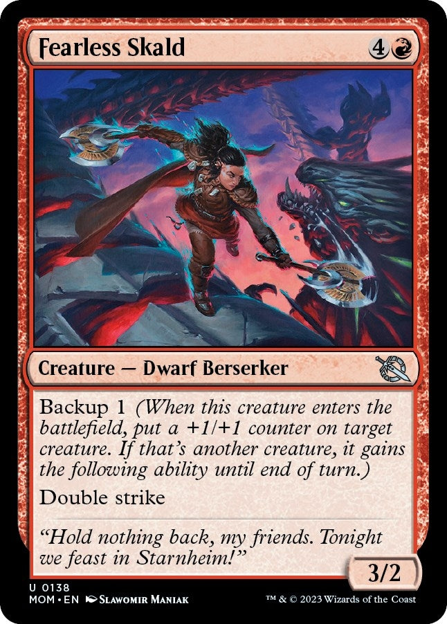 Image for Fearless Skald (138) (March of the Machine) - Magic: The Gathering