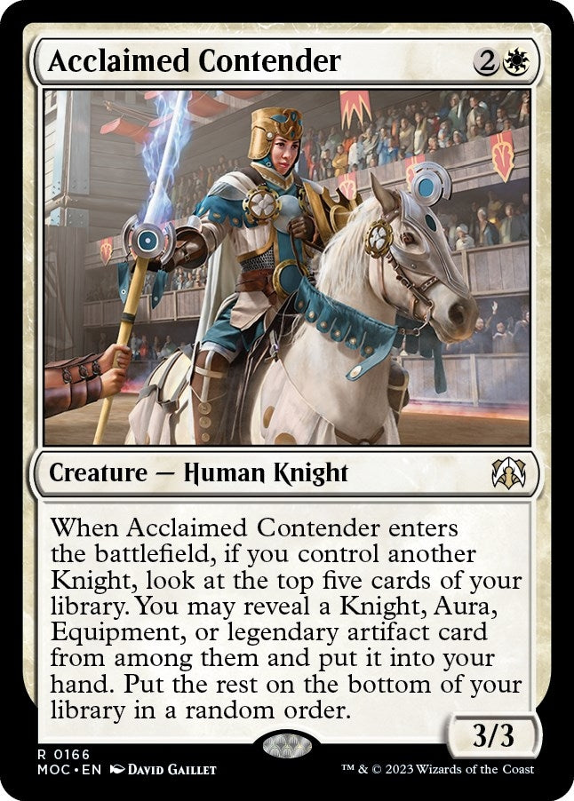 Image for Acclaimed Contender (166) (Commander: March of the Machine) - Magic: The Gathering