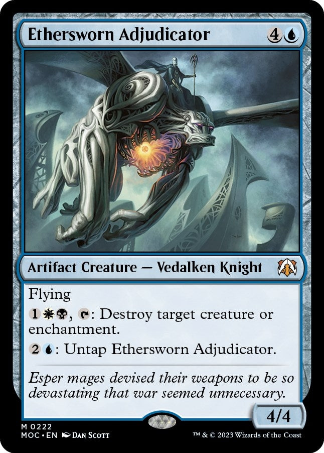 Image for Ethersworn Adjudicator (222) (Commander: March of the Machine) - Magic: The Gathering