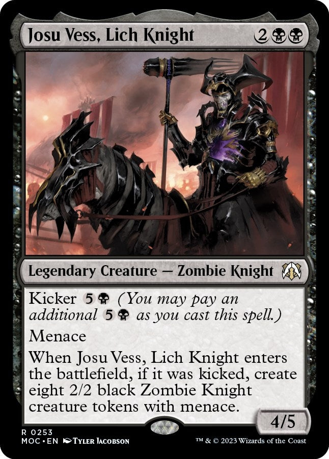Image for Josu Vess, Lich Knight (253) (Commander: March of the Machine) - Magic: The Gathering