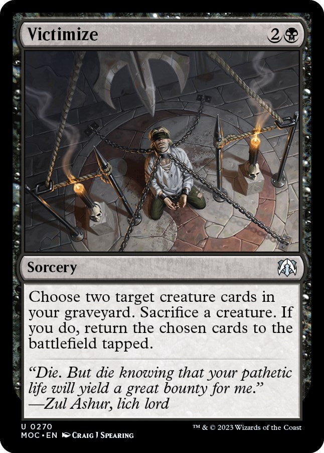 Image for Victimize (270) (Commander: March of the Machine) - Magic: The Gathering