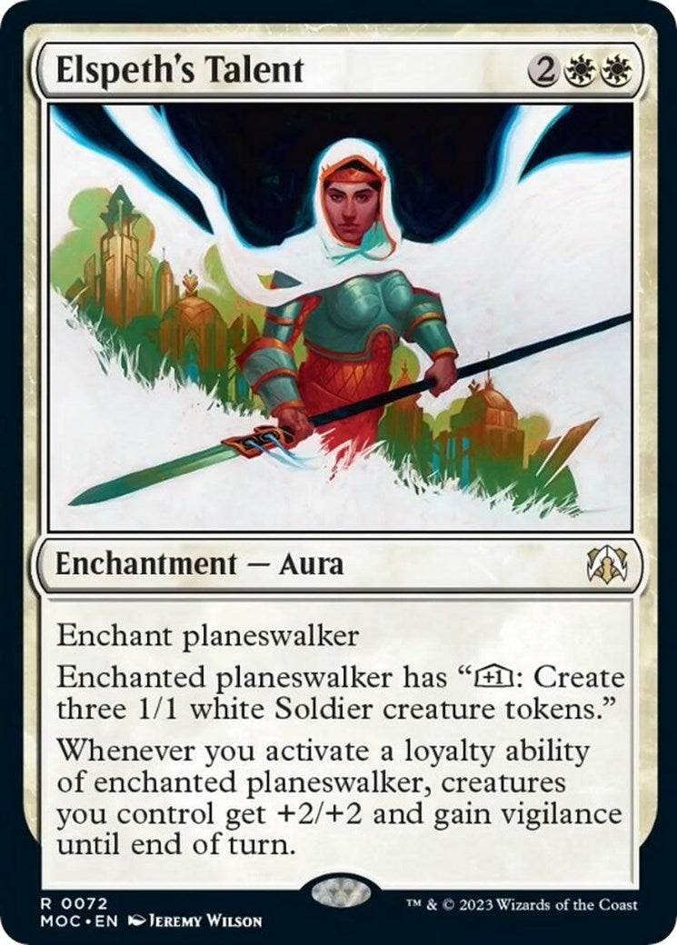 Image for Elspeth's Talent (72) (Commander: March of the Machine) - Magic: The Gathering