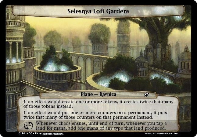 Image for Selesnya Loft Gardens (156) (Planechase: March of the Machine) - Magic: The Gathering
