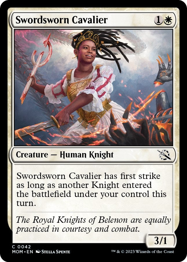 Image for Swordsworn Cavalier (42) (March of the Machine) - Magic: The Gathering