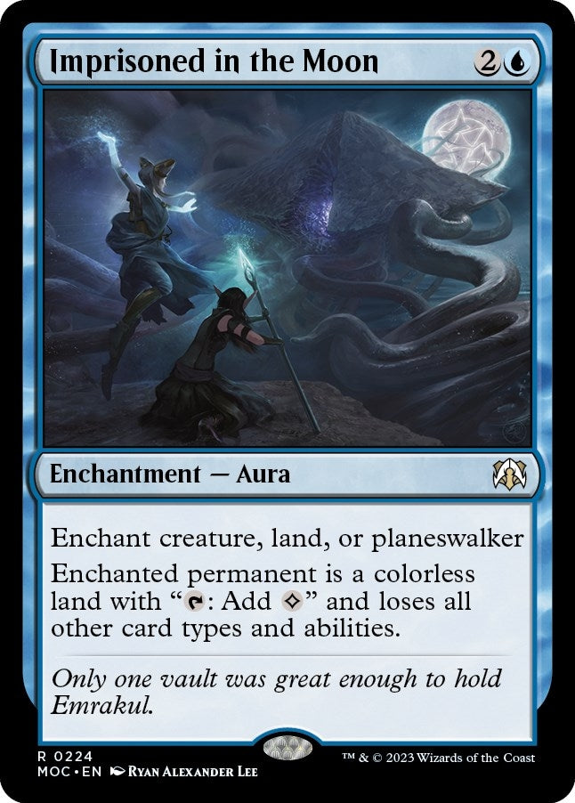 Image for Imprisoned in the Moon (224) (Commander: March of the Machine) - Magic: The Gathering