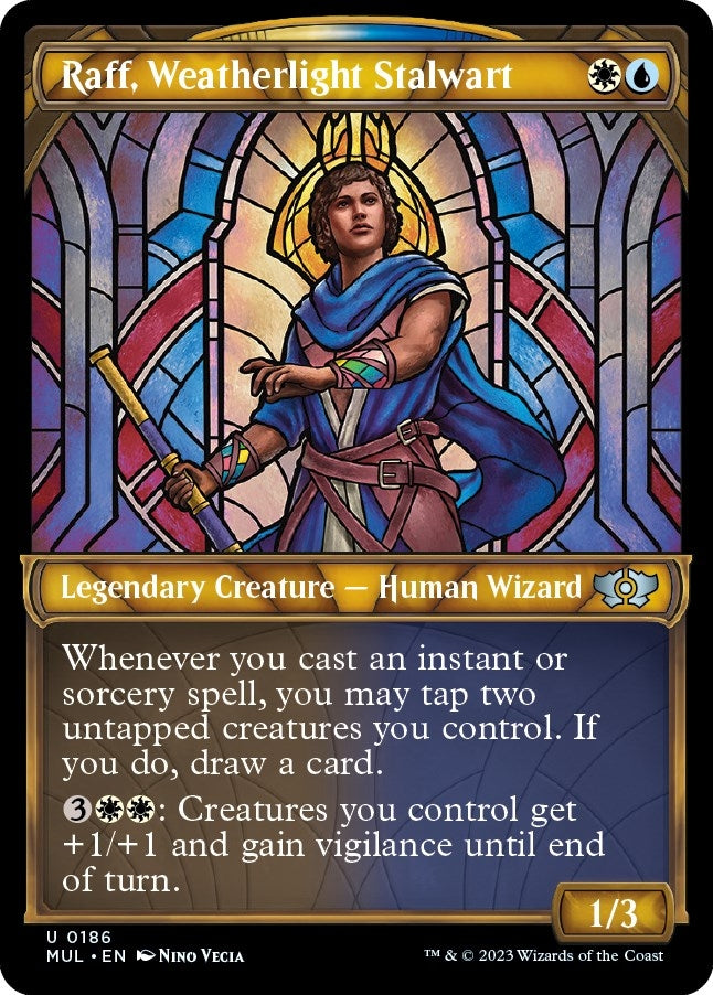 Image for Raff, Weatherlight Stalwart (Halo Foil) (186) (March of the Machine: Multiverse Legends) - Magic: The Gathering
