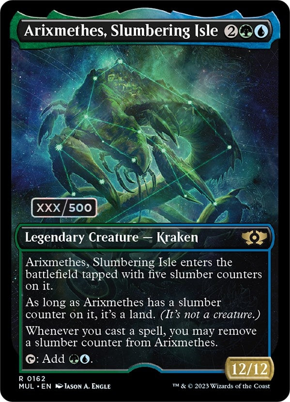 Image for Arixmethes, Slumbering Isle (Serial Numbered) (162) (March of the Machine: Multiverse Legends) - Magic: The Gathering