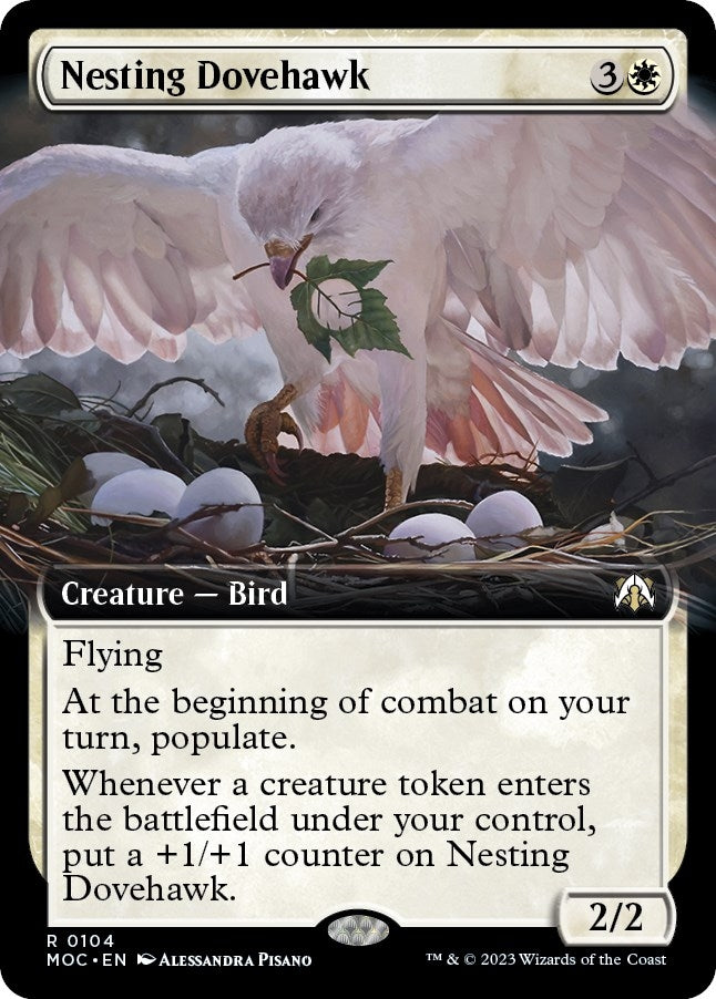 Image for Nesting Dovehawk (Extended Art) (104) (Commander: March of the Machine) - Magic: The Gathering