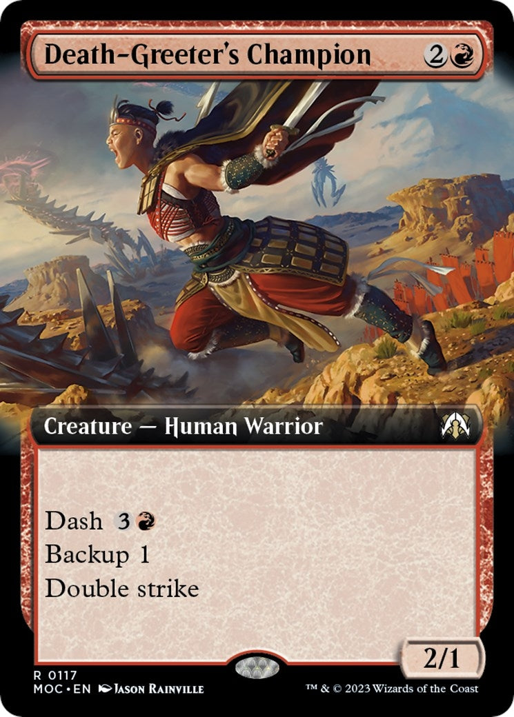Image for Death-Greeter's Champion (Extended Art) (117) (Commander: March of the Machine) - Magic: The Gathering