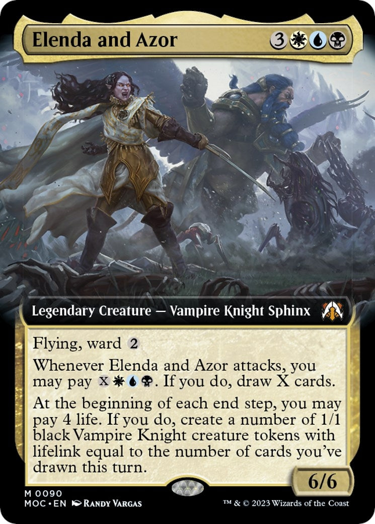 Image for Elenda and Azor (Extended Art) (90) (Commander: March of the Machine) - Magic: The Gathering