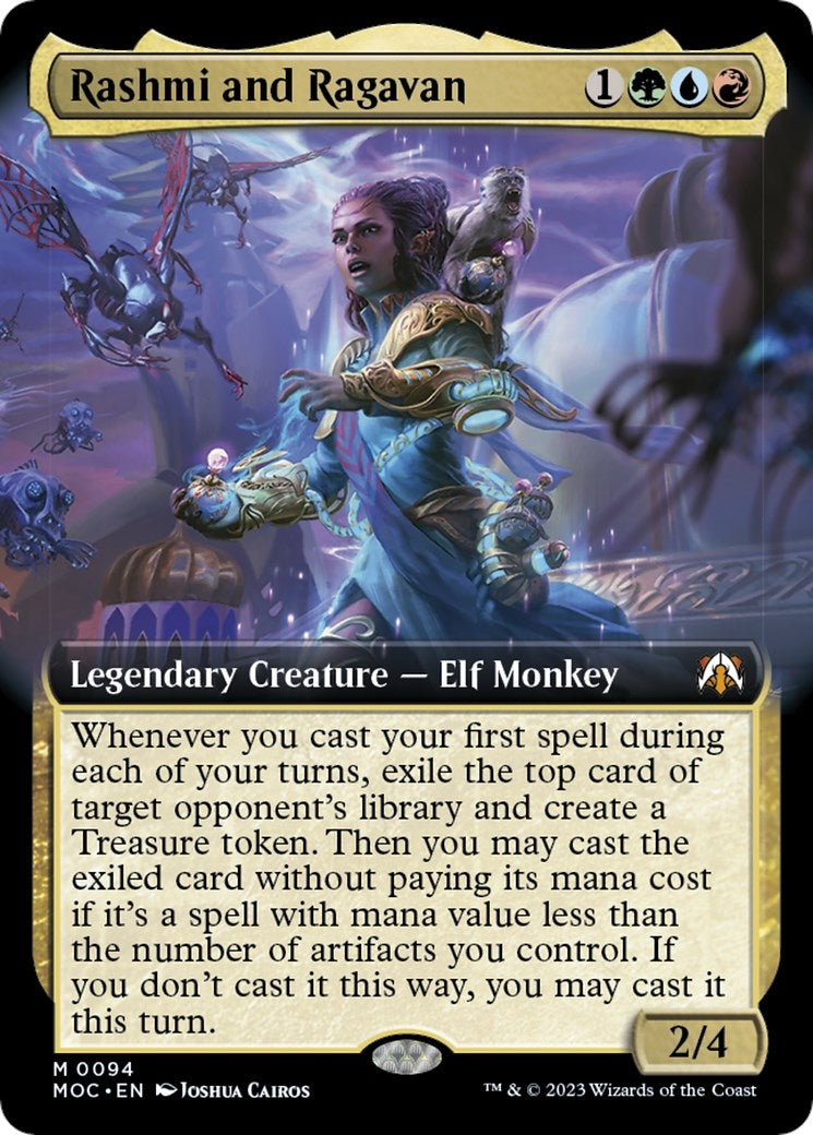 Image for Rashmi and Ragavan (Extended Art) (94) (Commander: March of the Machine) - Magic: The Gathering