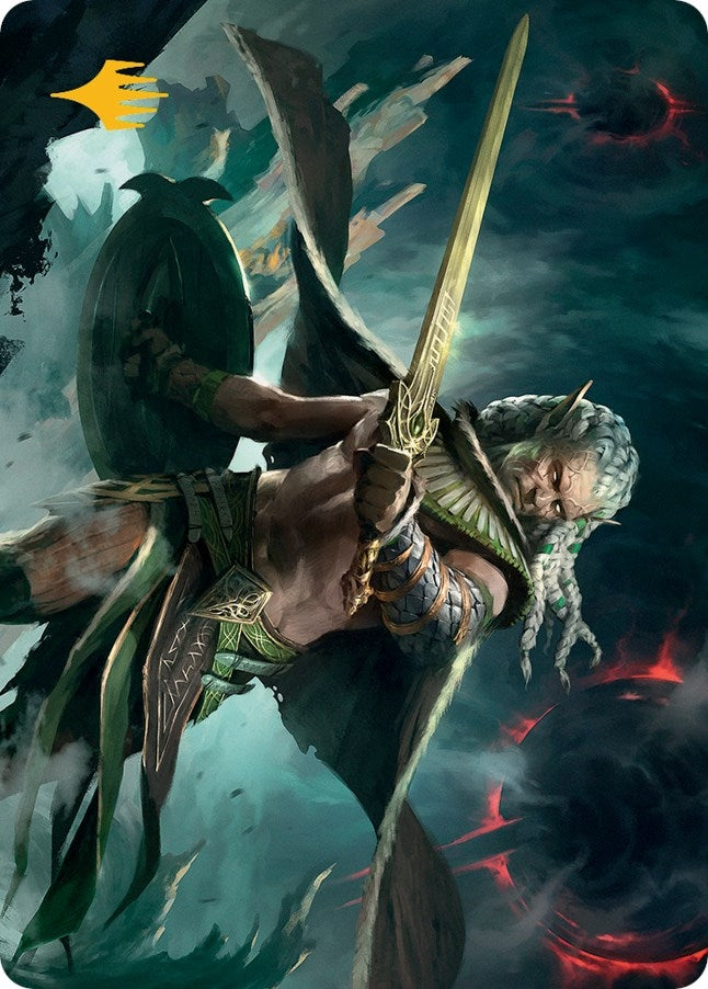 Image for Serpent-Blade Assailant Art Card (40/81) (Gold-Stamped Signature) (40) (Art Series: March of the Machine) - Magic: The Gathering