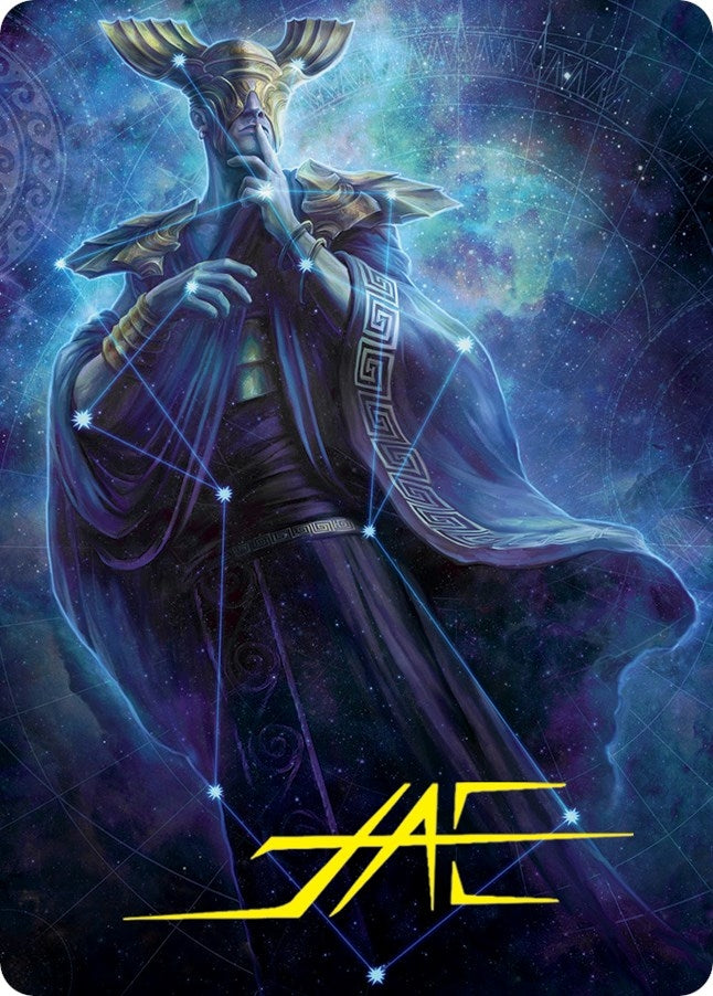 Image for Atris, Oracle of Half-Truths Art Card (Gold-Stamped Signature) (78) (Art Series: March of the Machine) - Magic: The Gathering