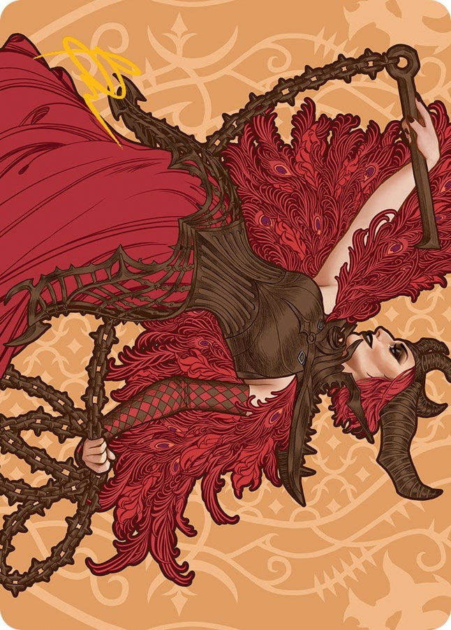 Image for Judith, the Scourge Diva Art Card (Gold-Stamped Signature) (80) (Art Series: March of the Machine) - Magic: The Gathering
