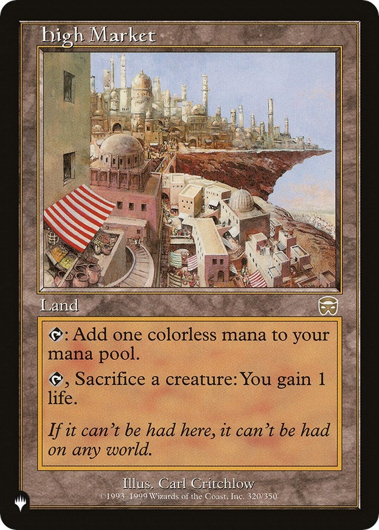 Image for High Market (320/350) (The List Reprints) - Magic: The Gathering