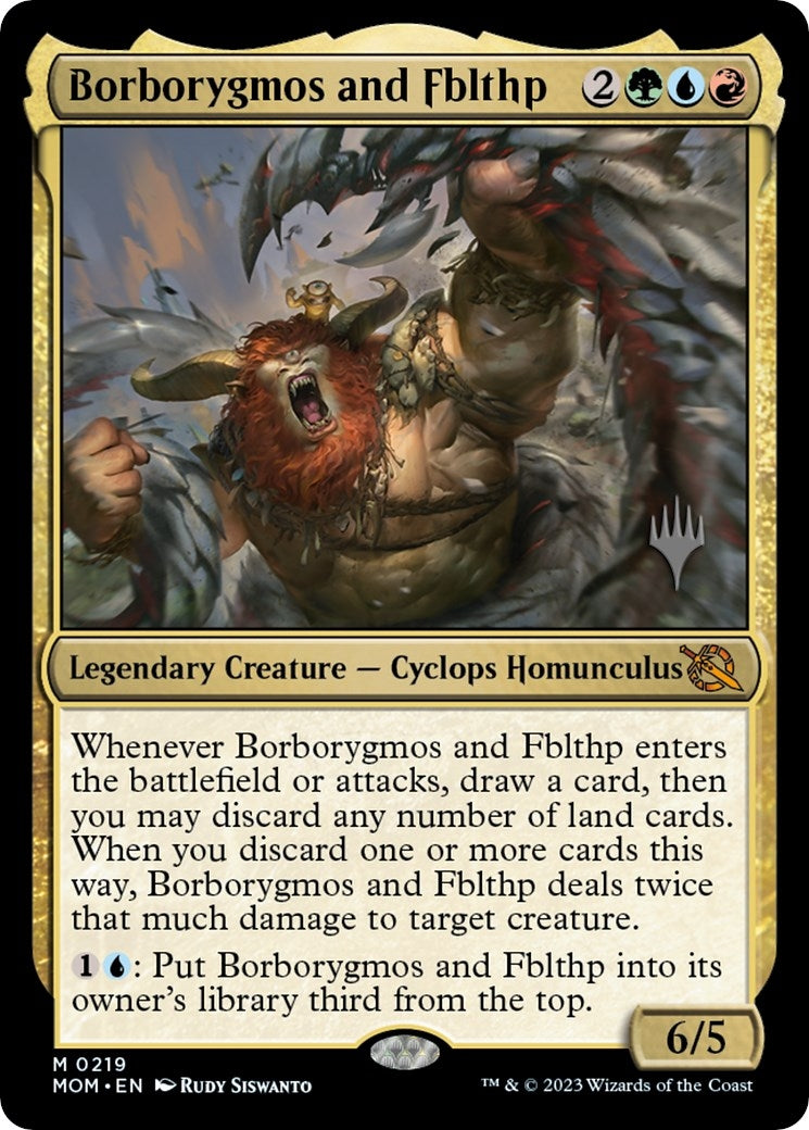 Image for Borborygmos and Fblthp (219) (Promo Pack: March of the Machine) - Magic: The Gathering