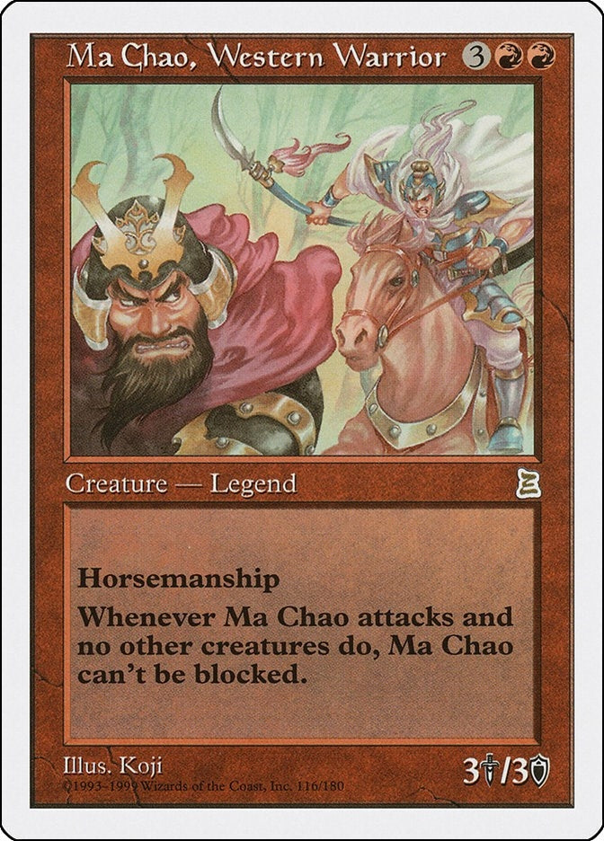 Image for Ma Chao, Western Warrior (116) (Portal Three Kingdoms) - Magic: The Gathering