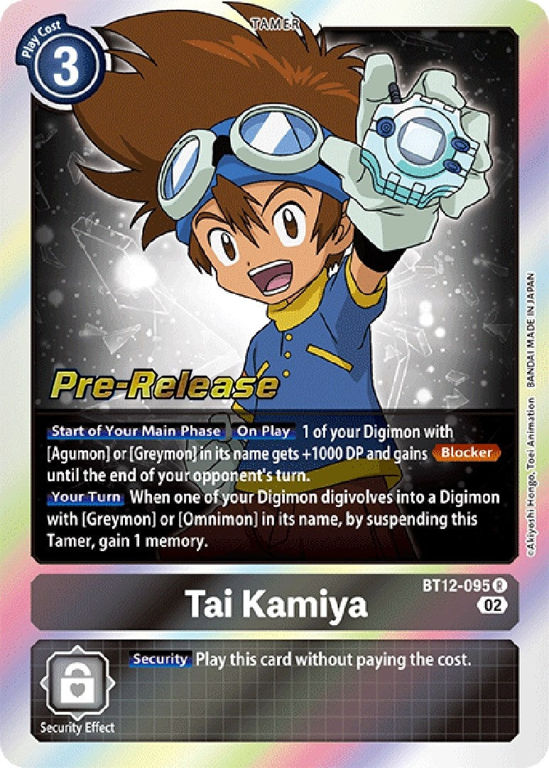 Image for Tai Kamiya (BT12-095 R) (Across Time Pre-Release Cards) - Digimon Card Game