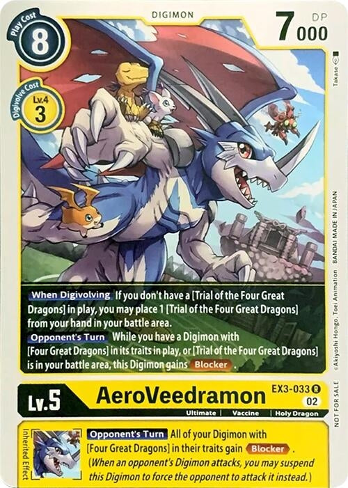 Image for AeroVeedramon (EX3-033 R) (Revision Pack Cards) - Digimon Card Game