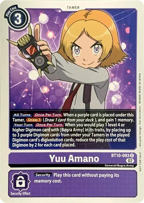 Image for Yuu Amano (BT10-093 R) (Revision Pack Cards) - Digimon Card Game