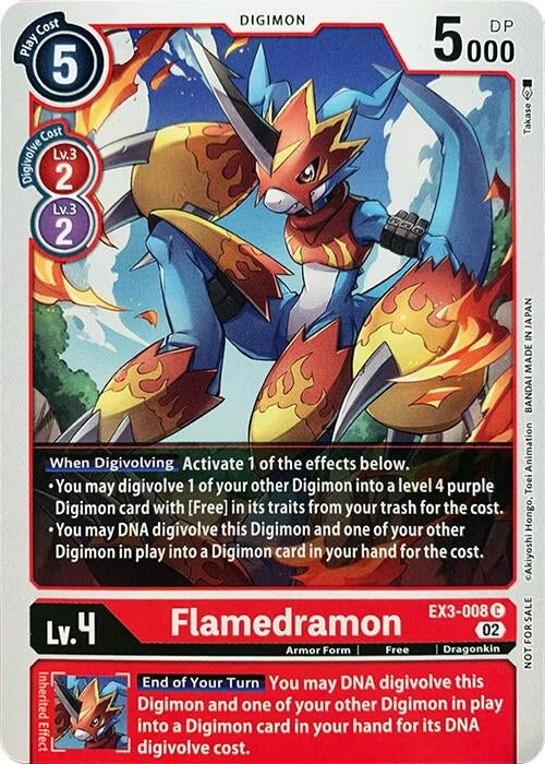 Image for Flamedramon (EX3-008 C) (Revision Pack Cards) - Digimon Card Game