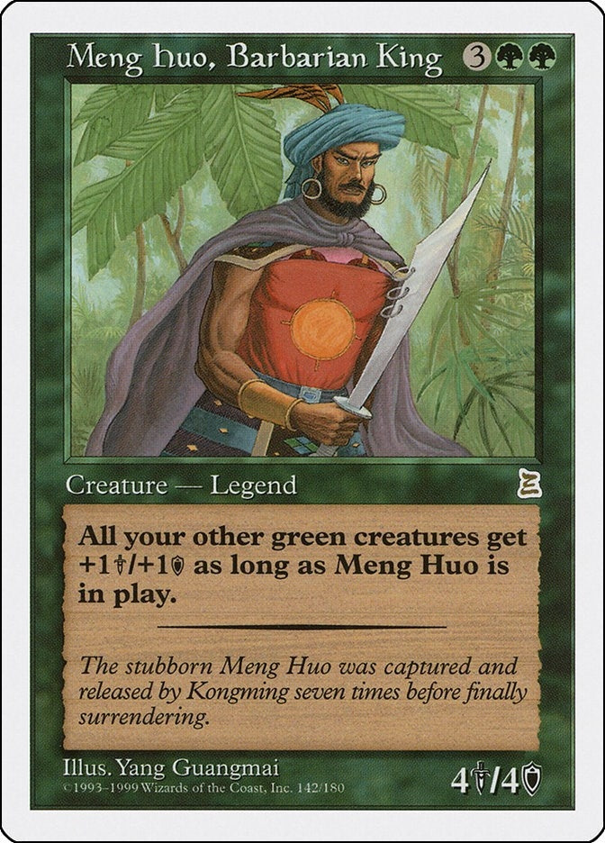 Image for Meng Huo, Barbarian King (142) (Portal Three Kingdoms) - Magic: The Gathering