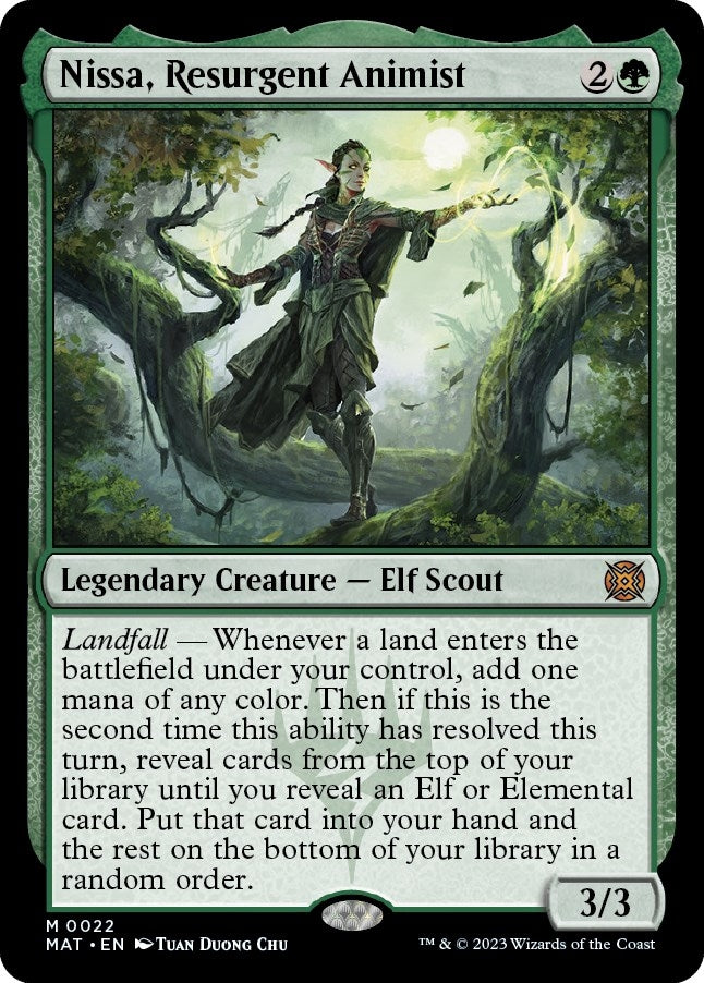 Image for Nissa, Resurgent Animist (22) (March of the Machine: The Aftermath) - Magic: The Gathering