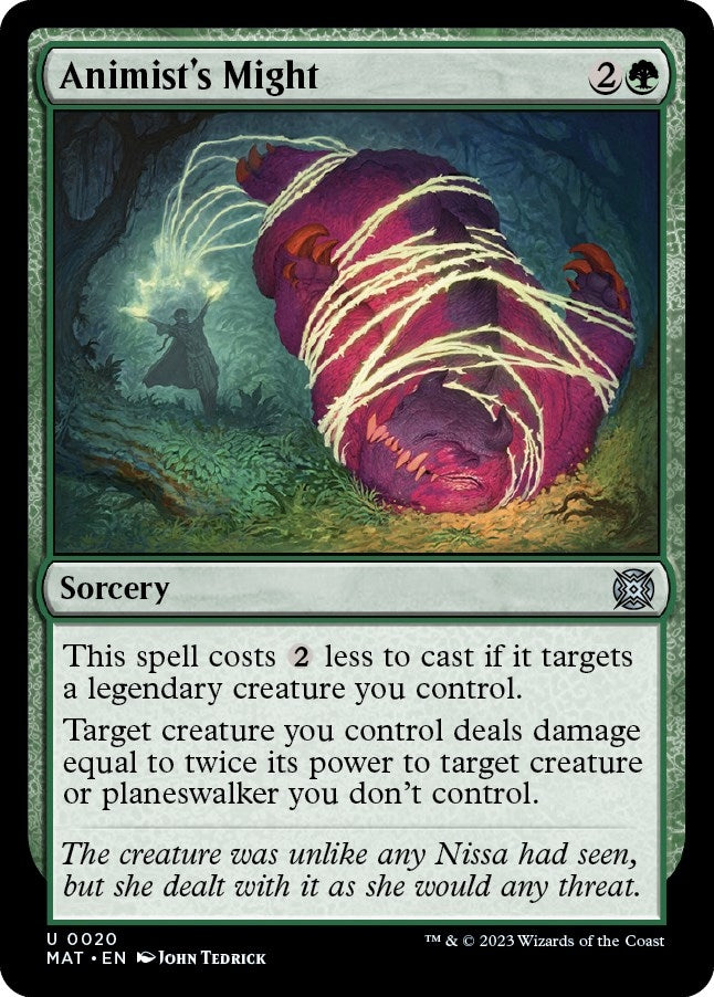 Image for Animist's Might (20) (March of the Machine: The Aftermath) - Magic: The Gathering