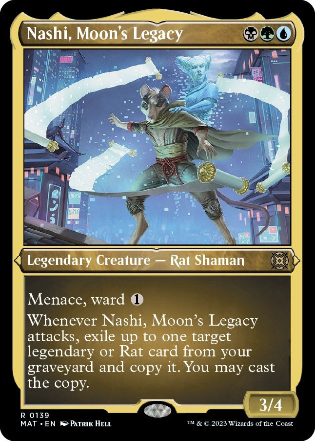 Image for Nashi, Moon's Legacy (Foil Etched) (139) (March of the Machine: The Aftermath) - Magic: The Gathering