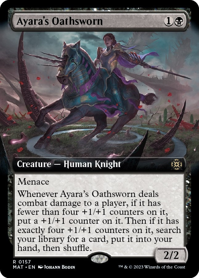 Image for Ayara's Oathsworn (Extended Art) (157) (March of the Machine: The Aftermath) - Magic: The Gathering
