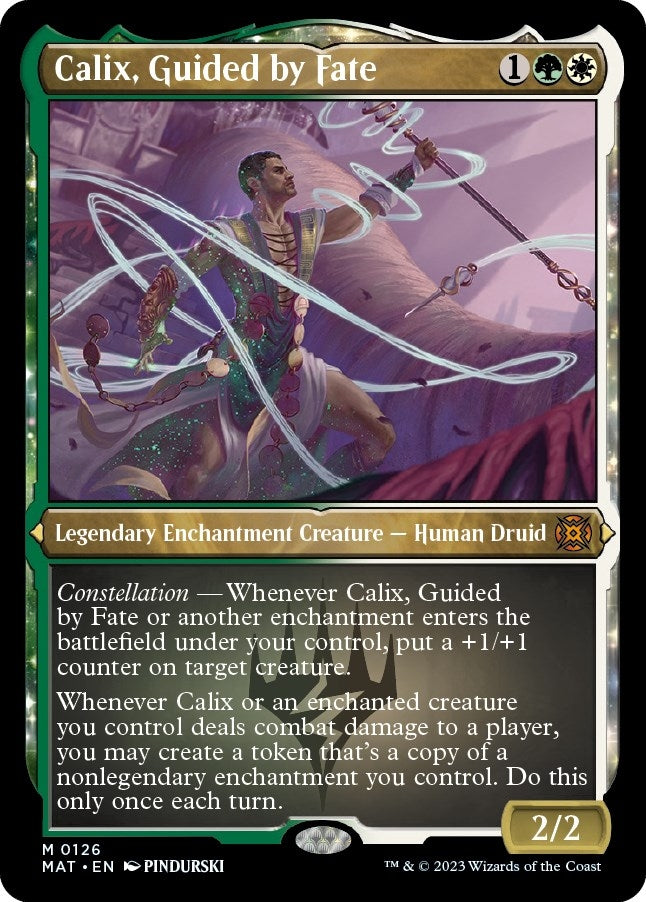 Image for Calix, Guided by Fate (Foil Etched) (126) (March of the Machine: The Aftermath) - Magic: The Gathering