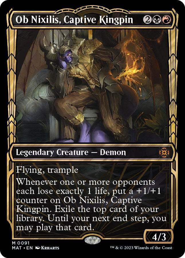 Image for Ob Nixilis, Captive Kingpin (Showcase) (91) (March of the Machine: The Aftermath) - Magic: The Gathering
