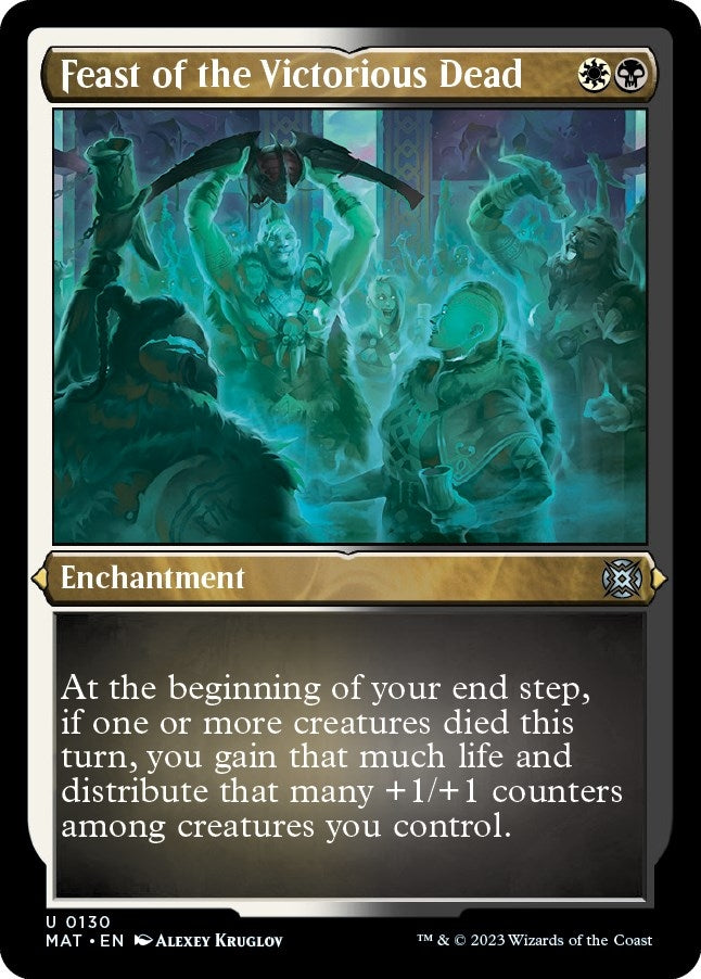 Image for Feast of the Victorious Dead (Foil Etched) (130) (March of the Machine: The Aftermath) - Magic: The Gathering