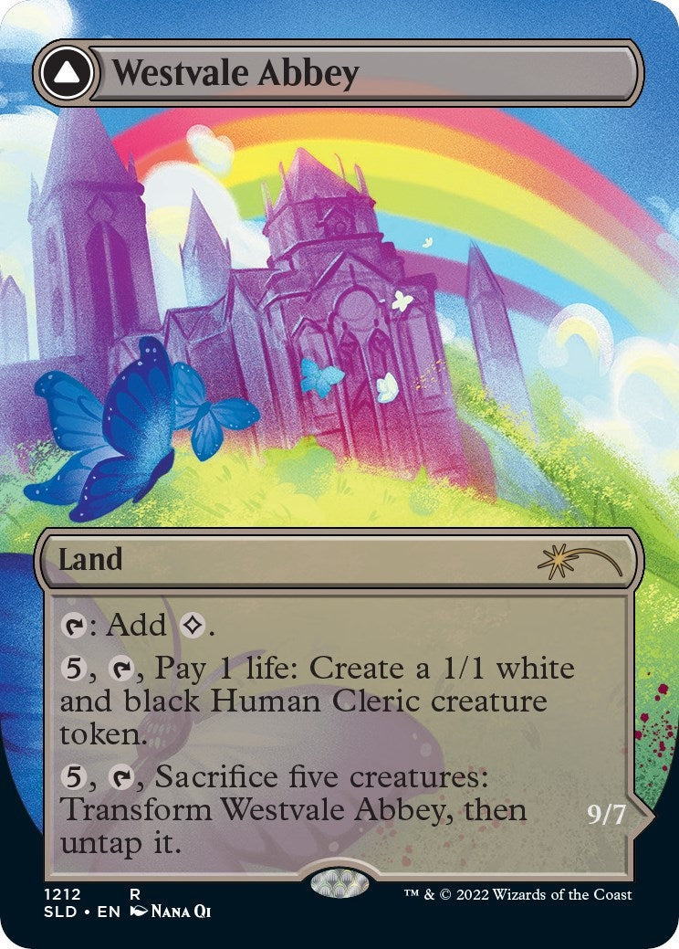 Image for Westvale Abbey (Display Commander) - Thick Stock (1212) (Secret Lair Drop Series) - Magic: The Gathering