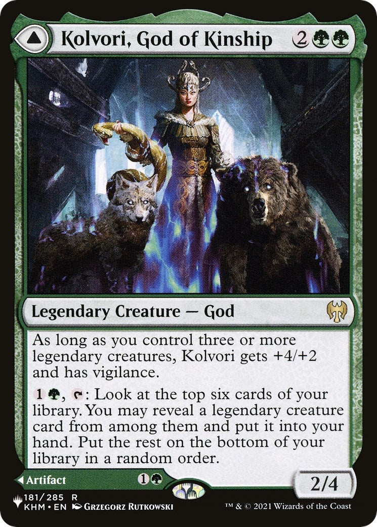 Image for Kolvori, God of Kinship (181) (The List Reprints) - Magic: The Gathering