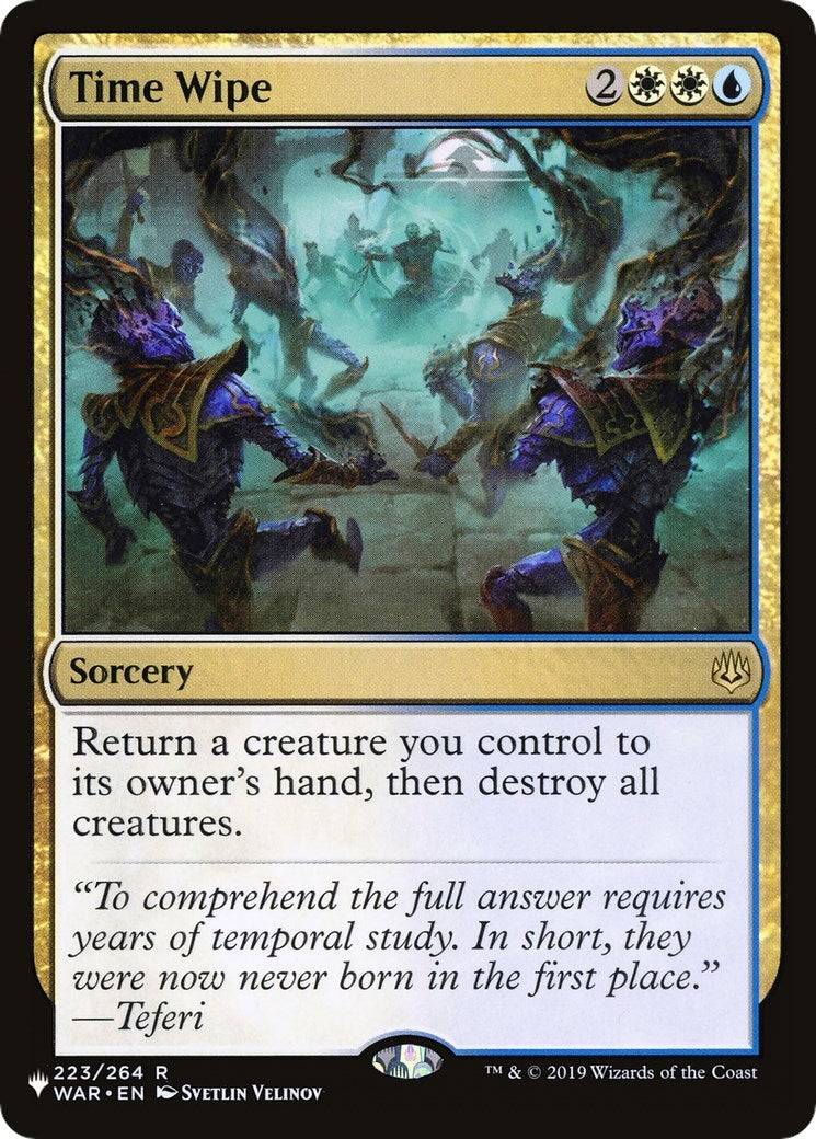 Image for Time Wipe (223) (The List Reprints) - Magic: The Gathering