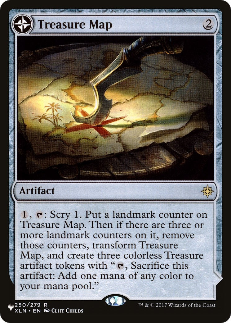 Image for Treasure Map (250) (The List Reprints) - Magic: The Gathering