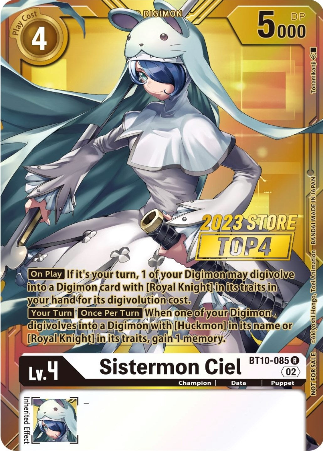 Image for Sistermon Ciel (2023 Store Top 4) (BT10-085 R) (Xros Encounter) - Digimon Card Game