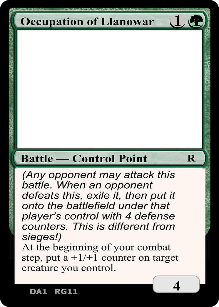Image for Occupation of Llanowar (Un-Known Event Playtest Cards) - Magic: The Gathering