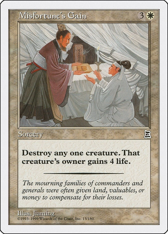 Image for Misfortune's Gain (13) (Portal Three Kingdoms) - Magic: The Gathering