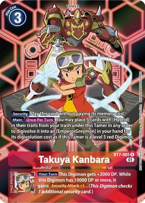 Image for Takuya Kanbara (D-Scanner Alternate Art) (BT7-085 R) (Next Adventure) - Digimon Card Game