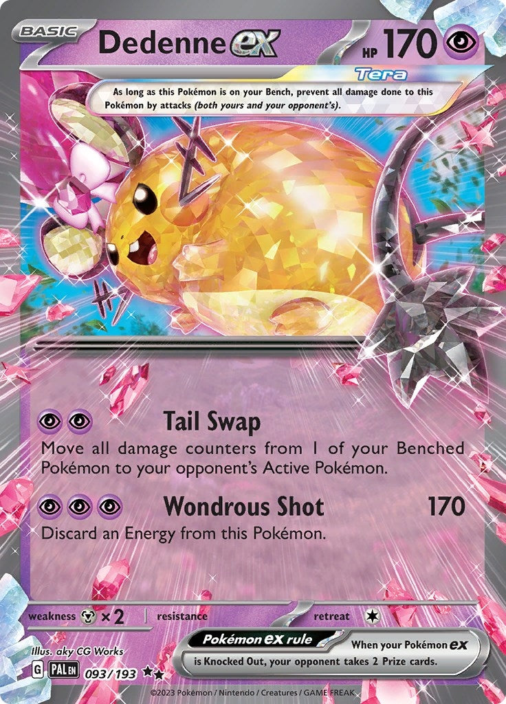 Image for Dedenne ex (093/193) (SV02: Paldea Evolved) - Pokemon