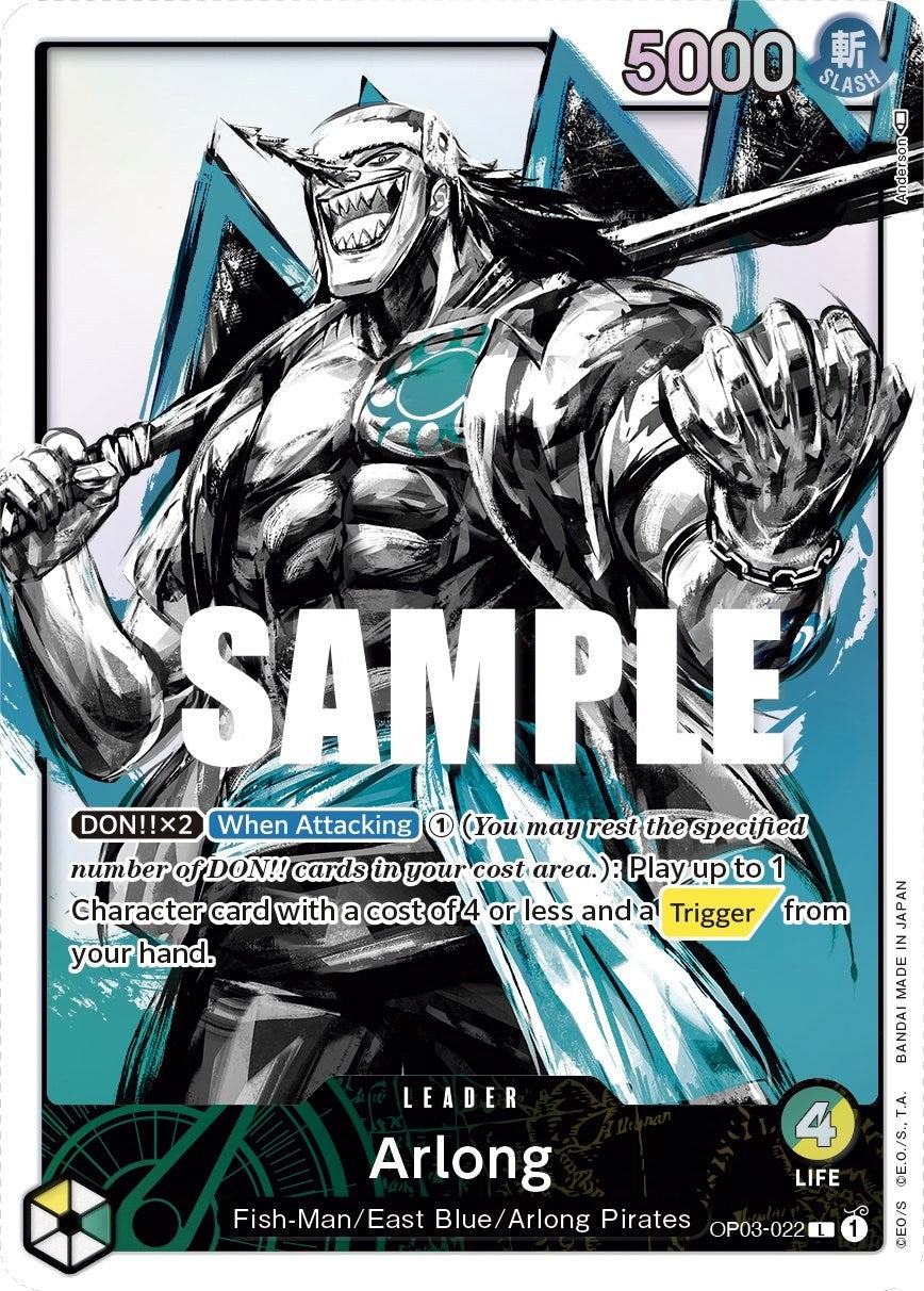 Image for Arlong (Alternate Art) (OP03-022) (Pillars of Strength) - One Piece Card Game