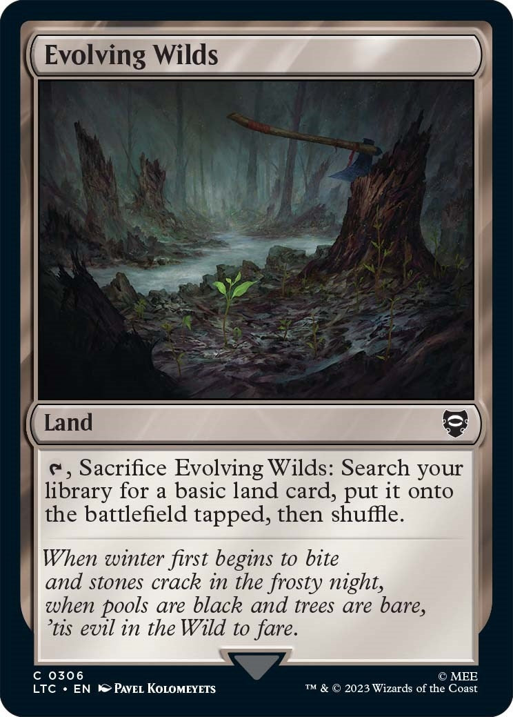 Image for Evolving Wilds (306) (Commander: The Lord of the Rings: Tales of Middle-earth) - Magic: The Gathering